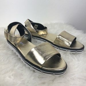 Charles David Gold Sandals